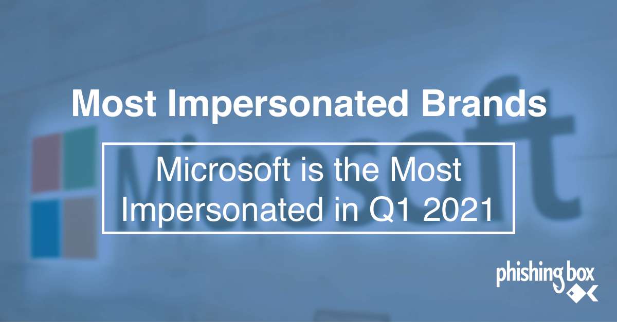 Microsoft tops the list of Most Impersonated Brands in Q1 2021