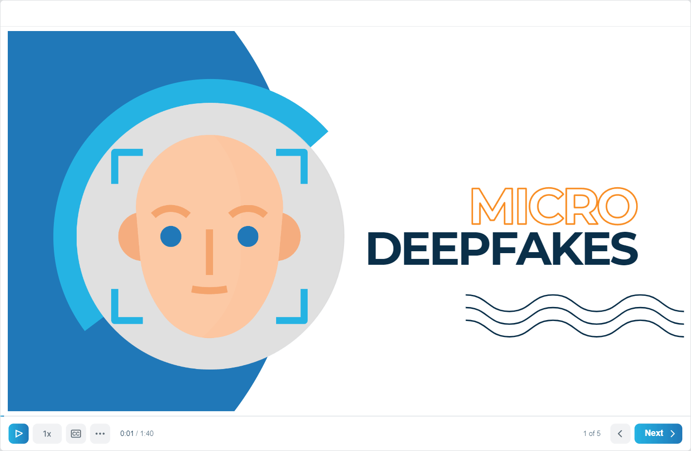 Deepfakes cybersecurity course graphic