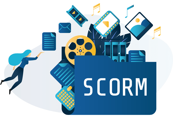 SCORM-compliant security awareness training illustration